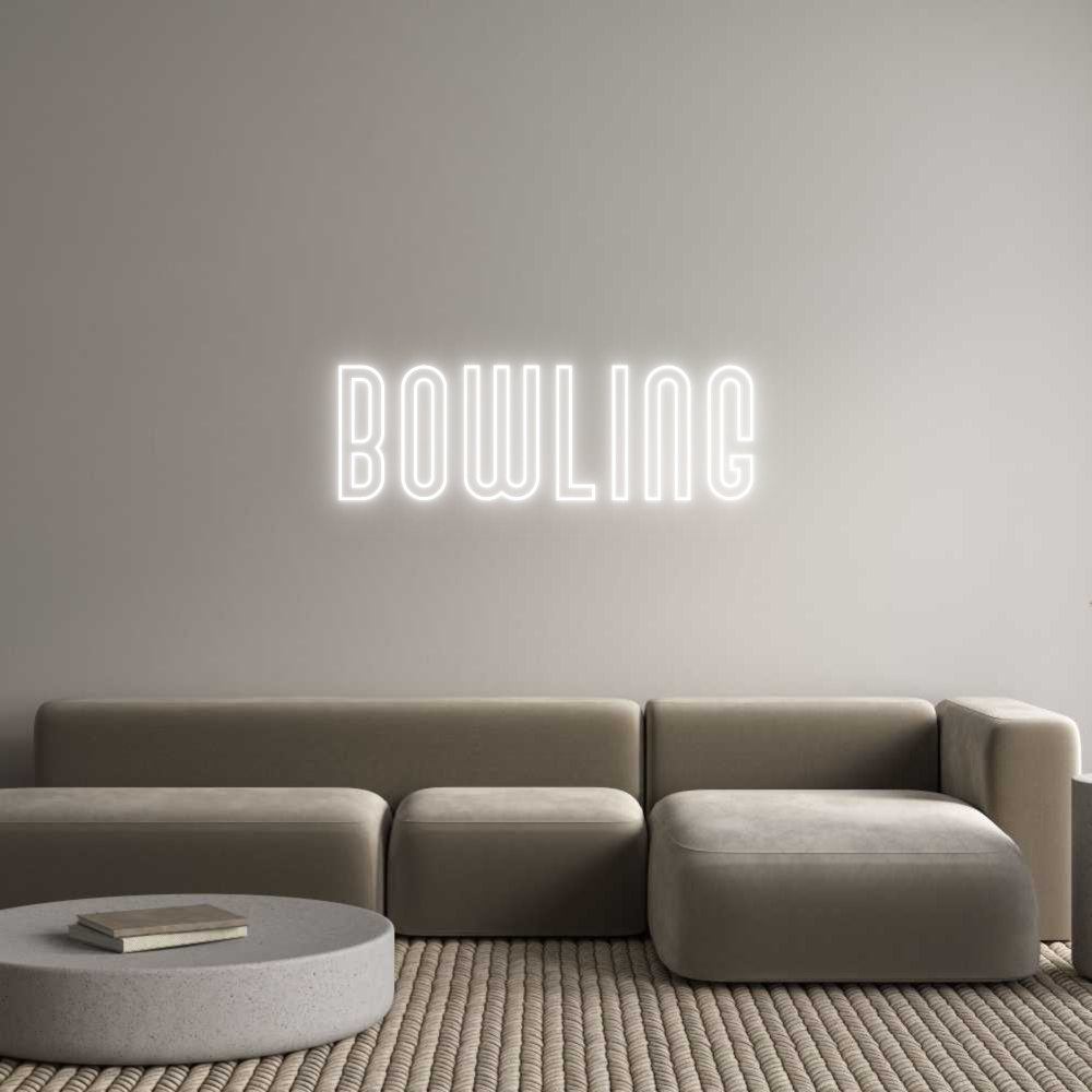 Custom Neon: bowling