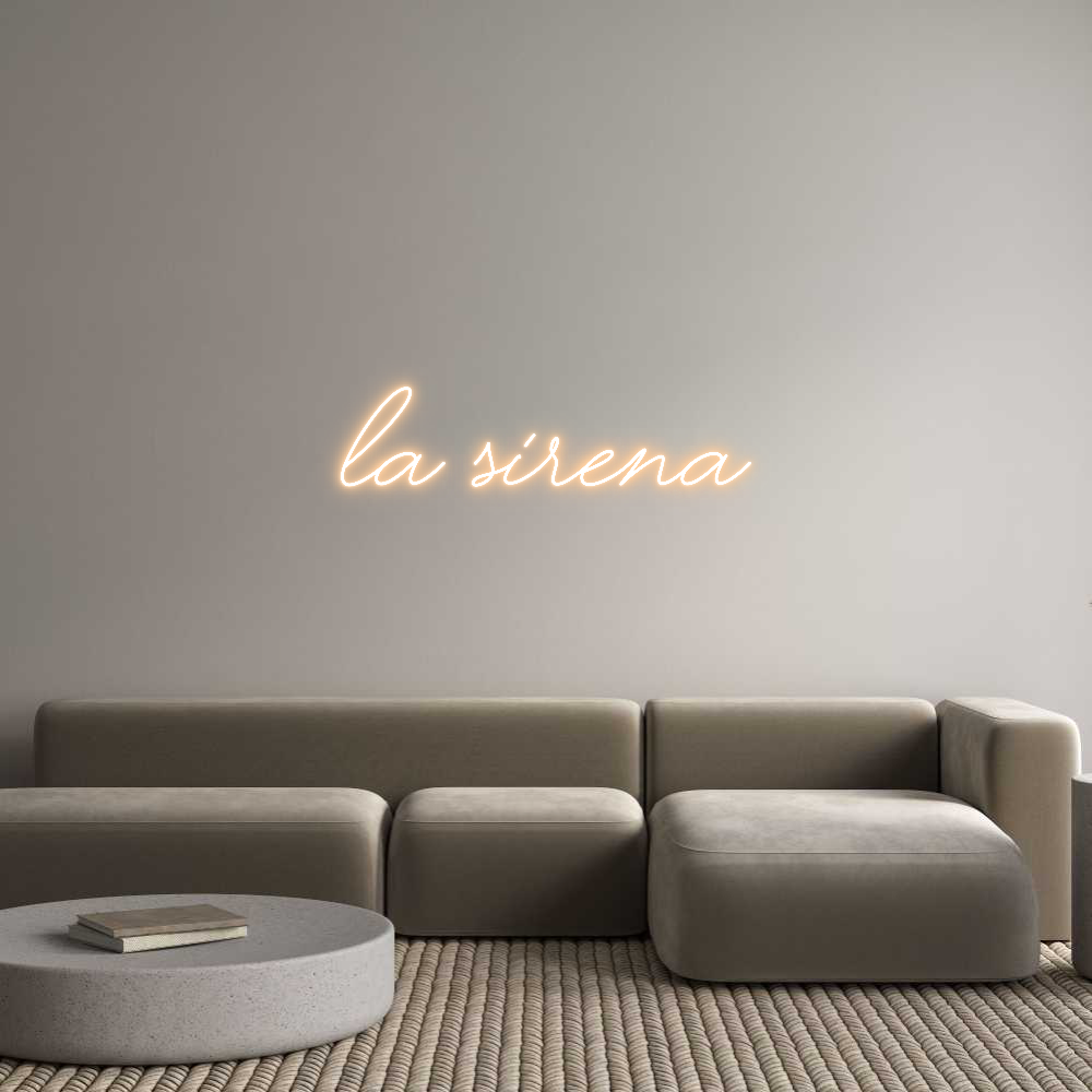 Custom Neon Text - La Sirena