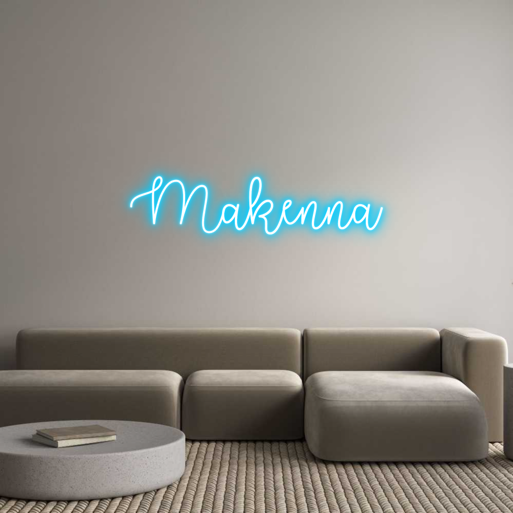 Custom Neon Text - Makenna