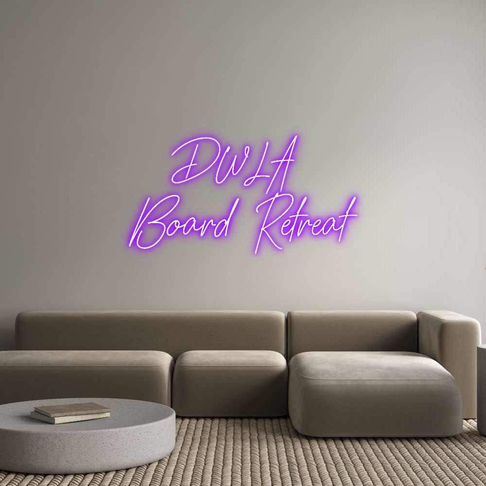 Custom Neon Text - DWLA 
Board ...