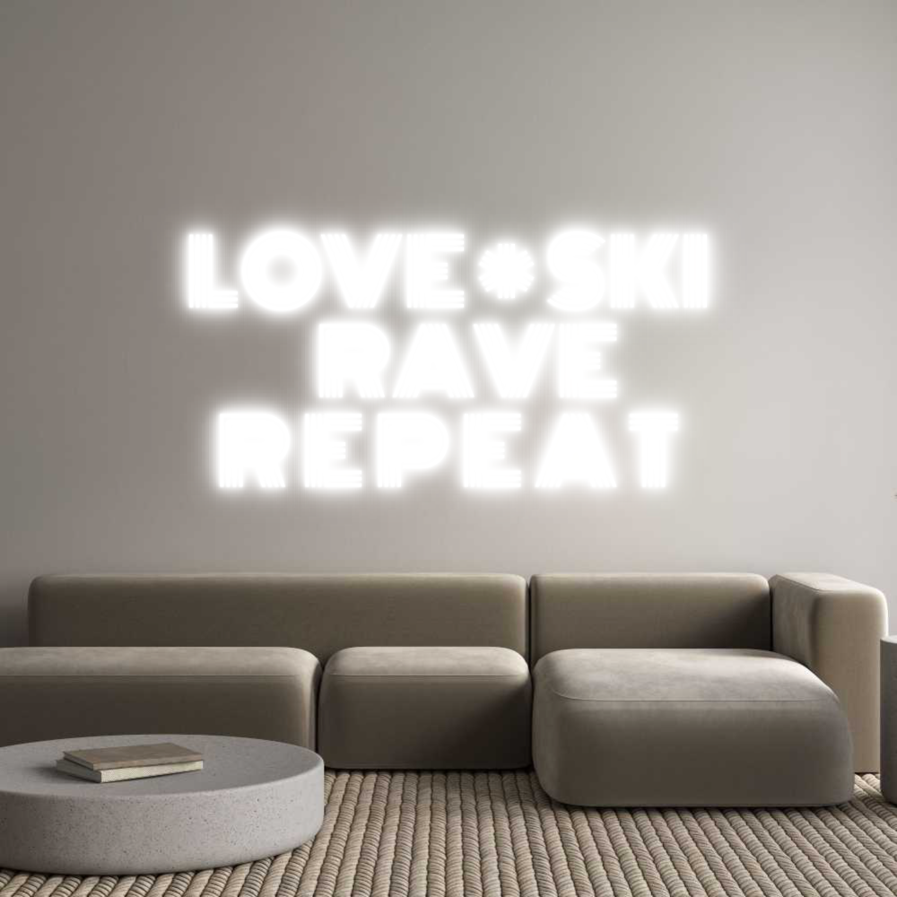 Custom Neon Text - LOVE * SKI
 ...