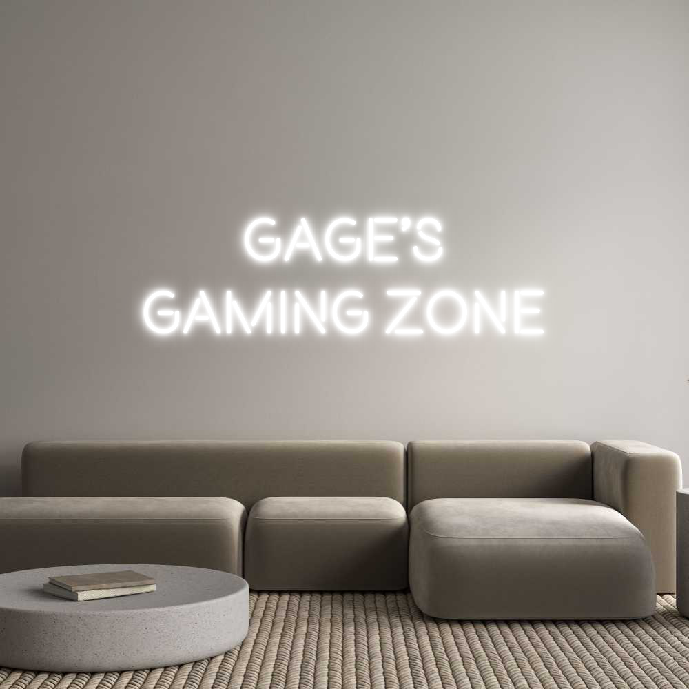 Custom Neon Text - Gage’s
Gamin...