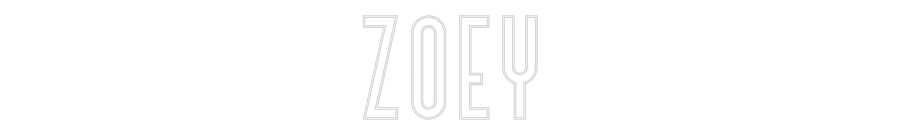 Custom Neon: ZOEY