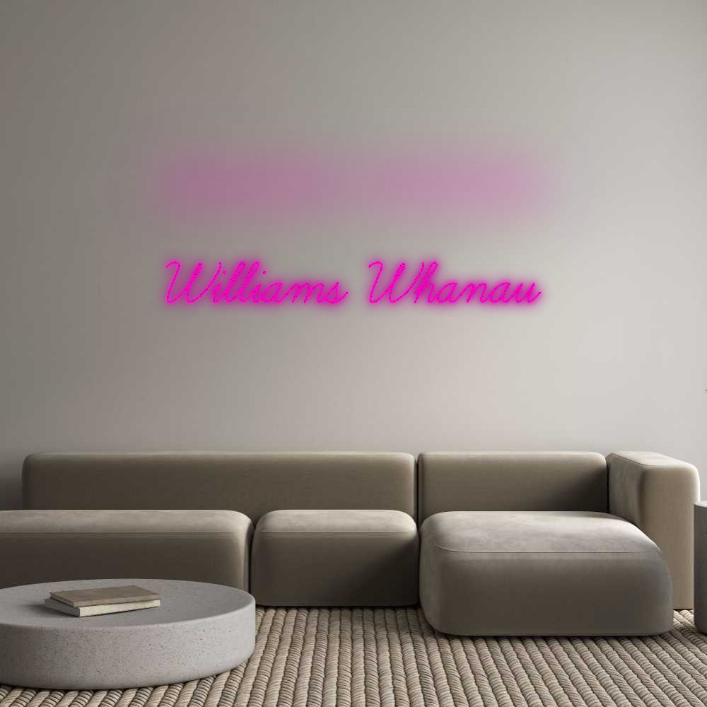 Custom Neon: Williams Whanau