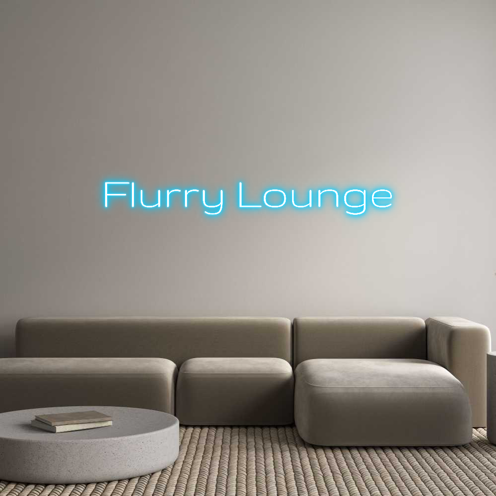 Custom Neon Text - Flurry Lounge