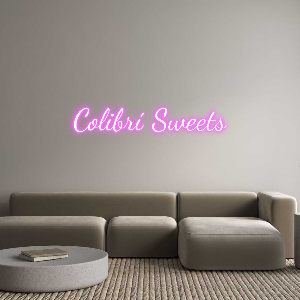 Custom Neon Text - Colibrí Sweets