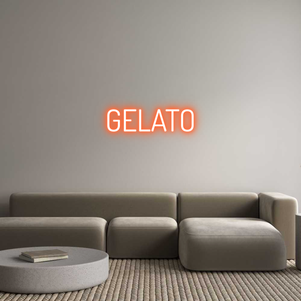 Custom Neon Text - GELATO