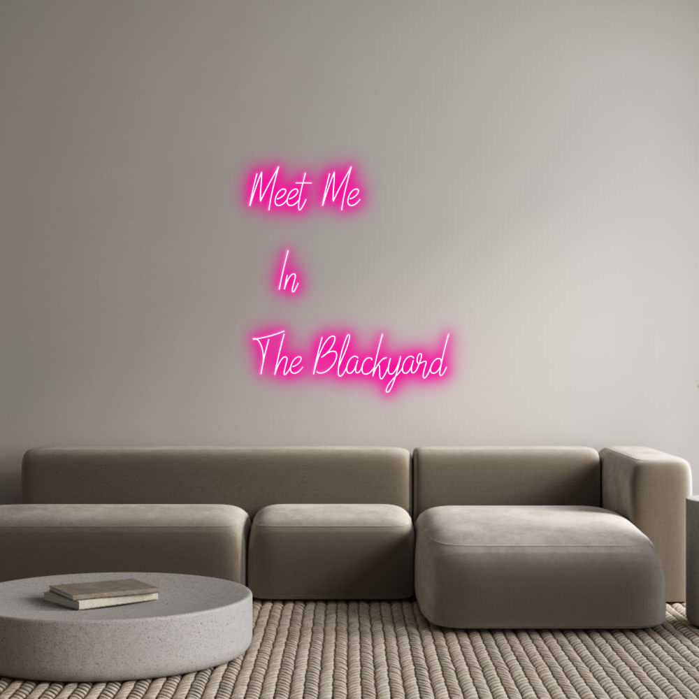 Custom Neon Text - Meet Me
   I...