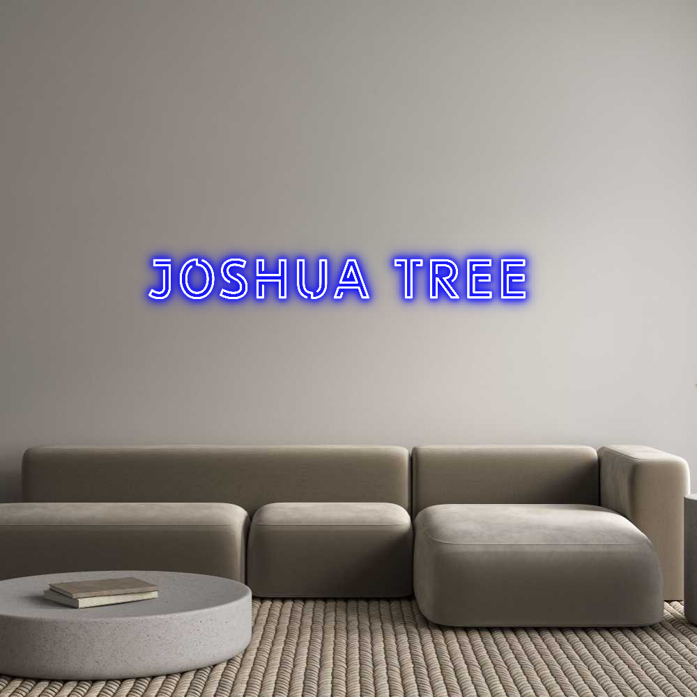 Custom Neon Text - JOSHUA TREE