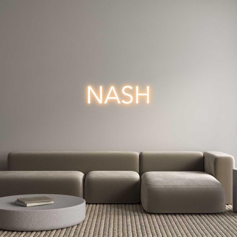 Custom Neon Text - NASH