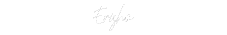 Custom Neon Text - Erisha