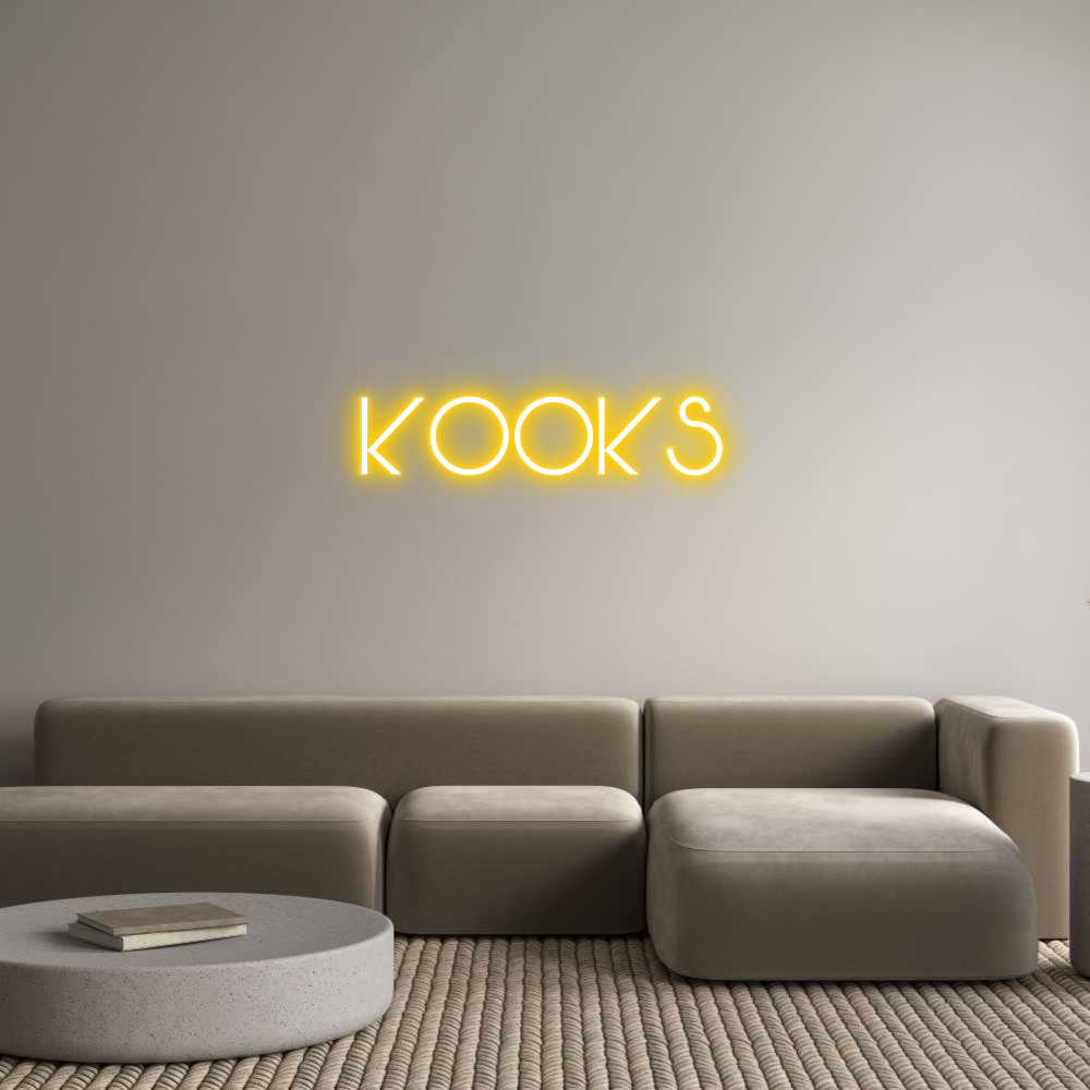 Custom Neon Text - kooks