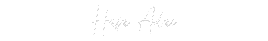 Custom Neon Text - Hafa Adai