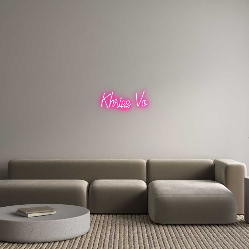 Custom Neon Text - Khriss Vo