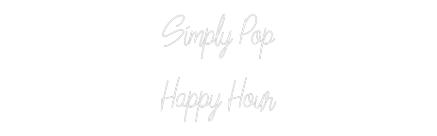 Custom Neon Text - Simply Pop
H...