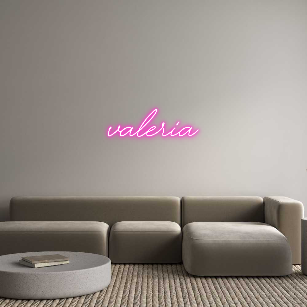 Custom Neon Text - valeria