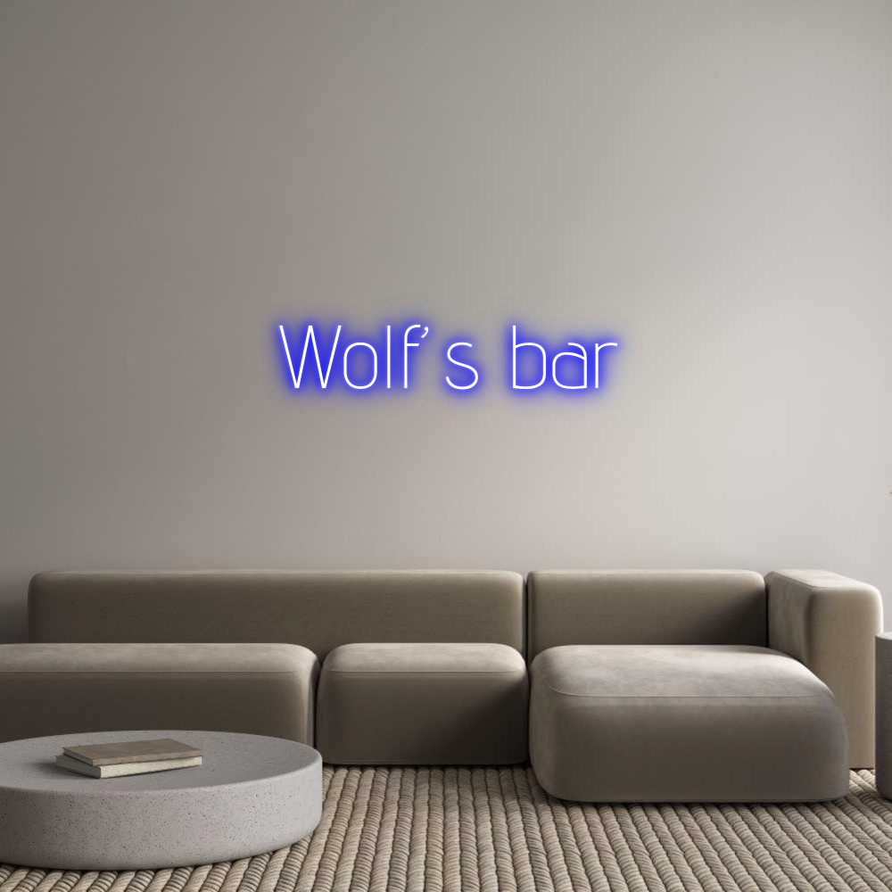 Custom Neon: Wolf’s bar