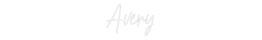 Custom Neon Text - Avery