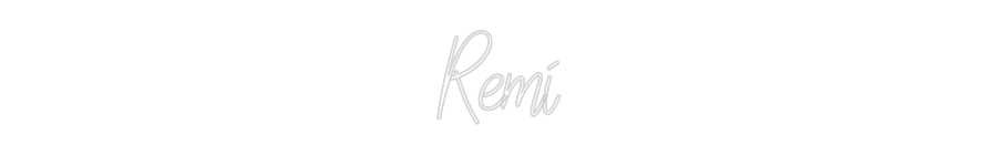 Custom Neon Text - Remi