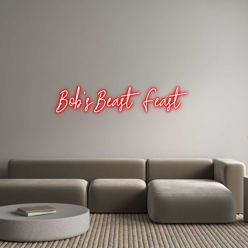 Custom Neon Text - Bob's Beast F...