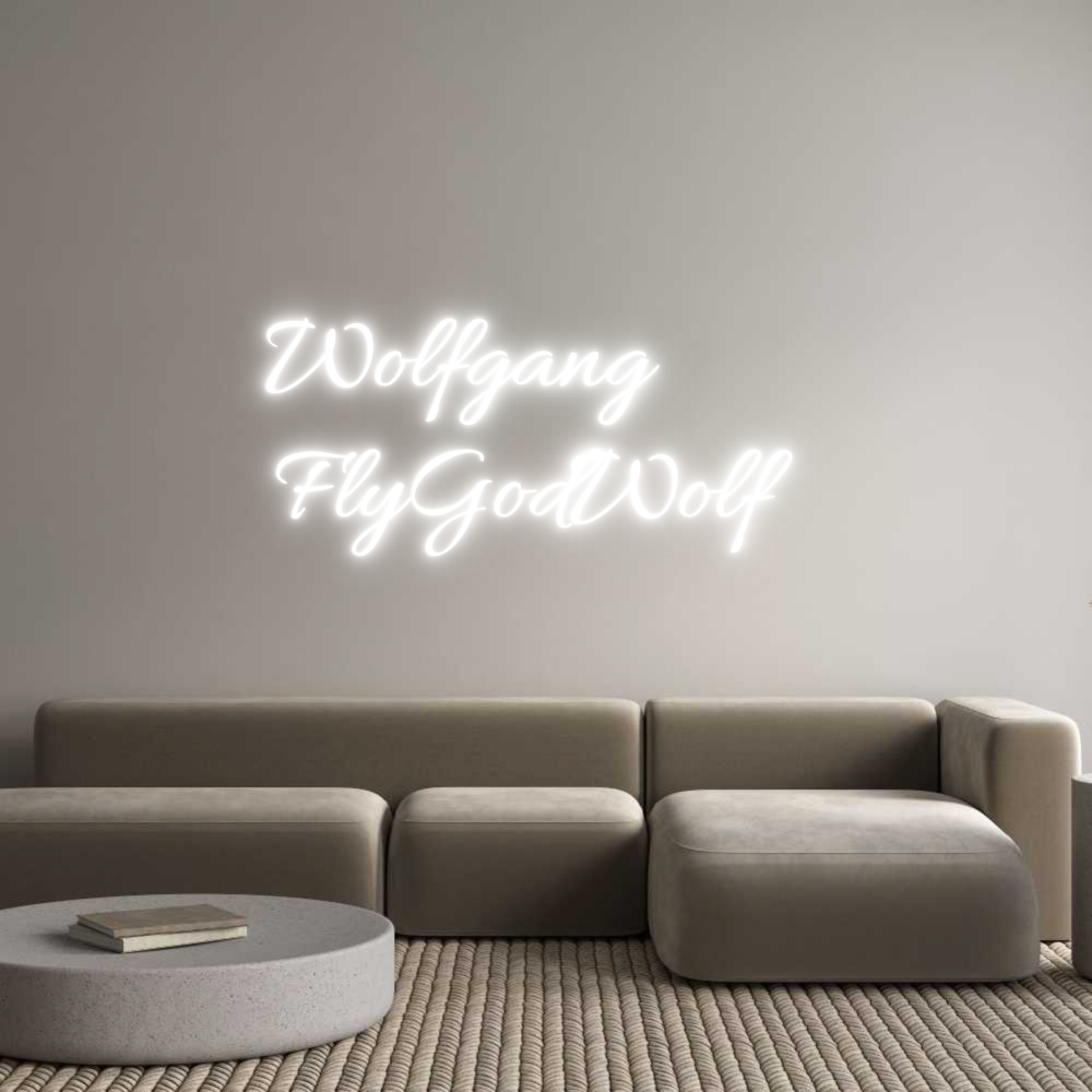 Custom Neon Text - Wolfgang     ...