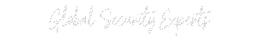 Custom Neon Text - Global Securi...