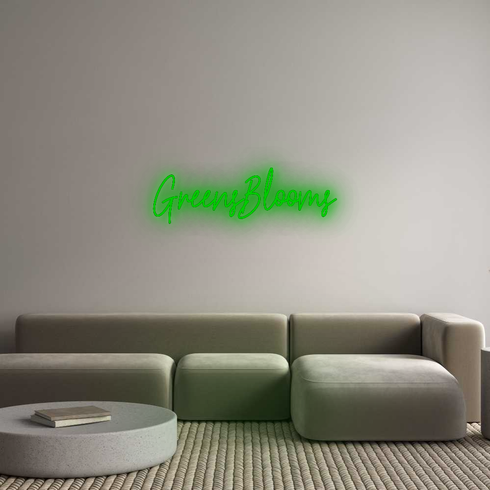 Custom Neon: GreensBlooms