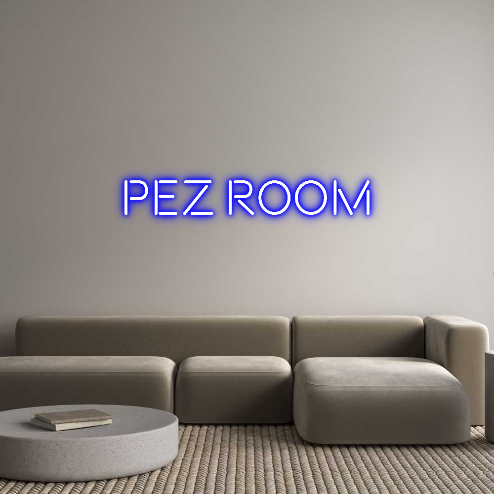 Custom Neon Text - PEZ ROOM