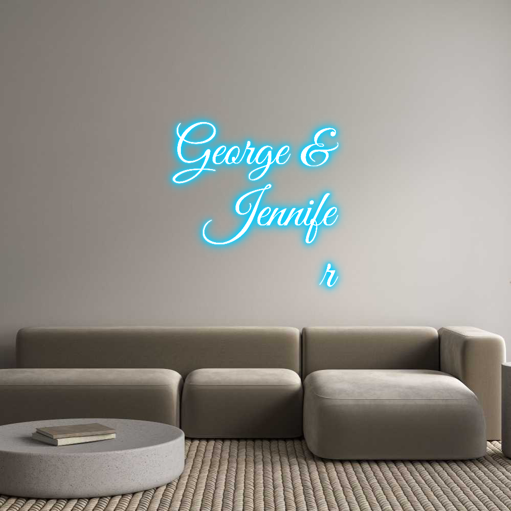 Custom Neon Text - George &
Jen...