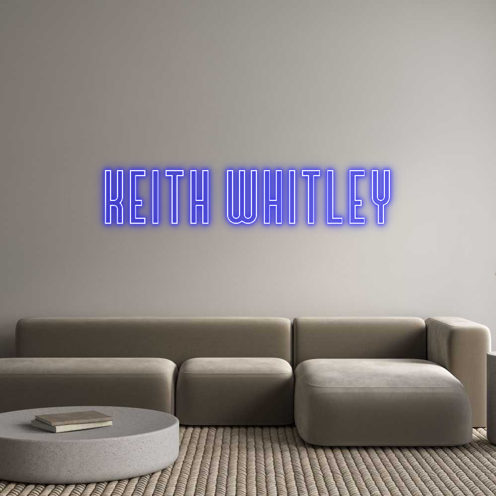 Custom Neon Text - Keith Whitley