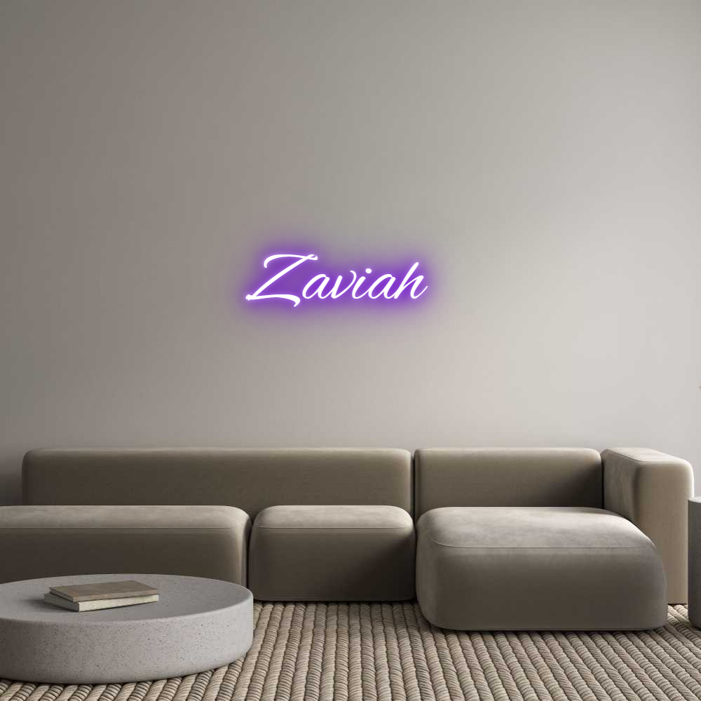 Custom Neon Text - Zaviah