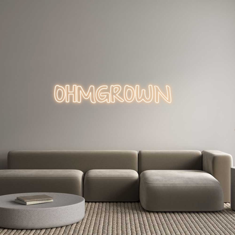 Custom Neon Text - OHMGROWN