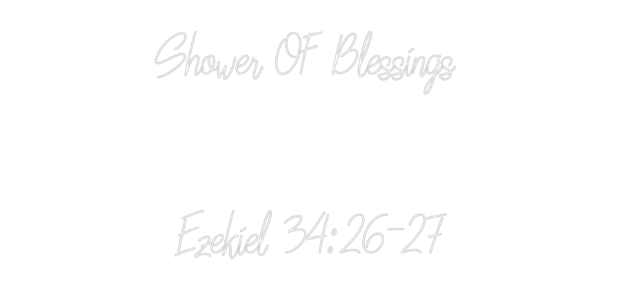 Custom Neon Text - Shower OF Ble...