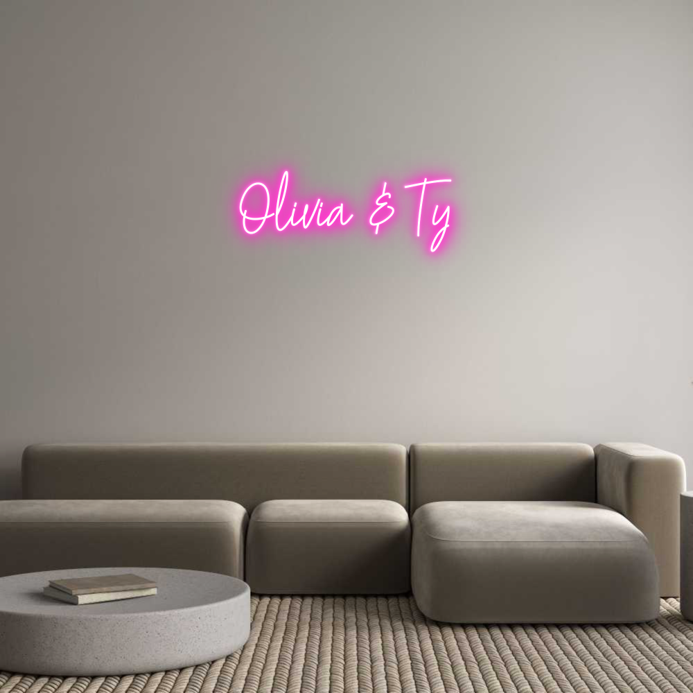 Custom Neon Text - Olivia & Ty