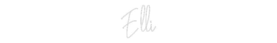 Custom Neon Text - Elli