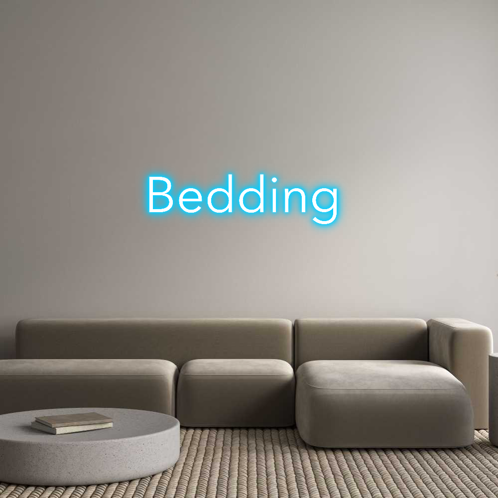 Custom Neon Text - Bedding