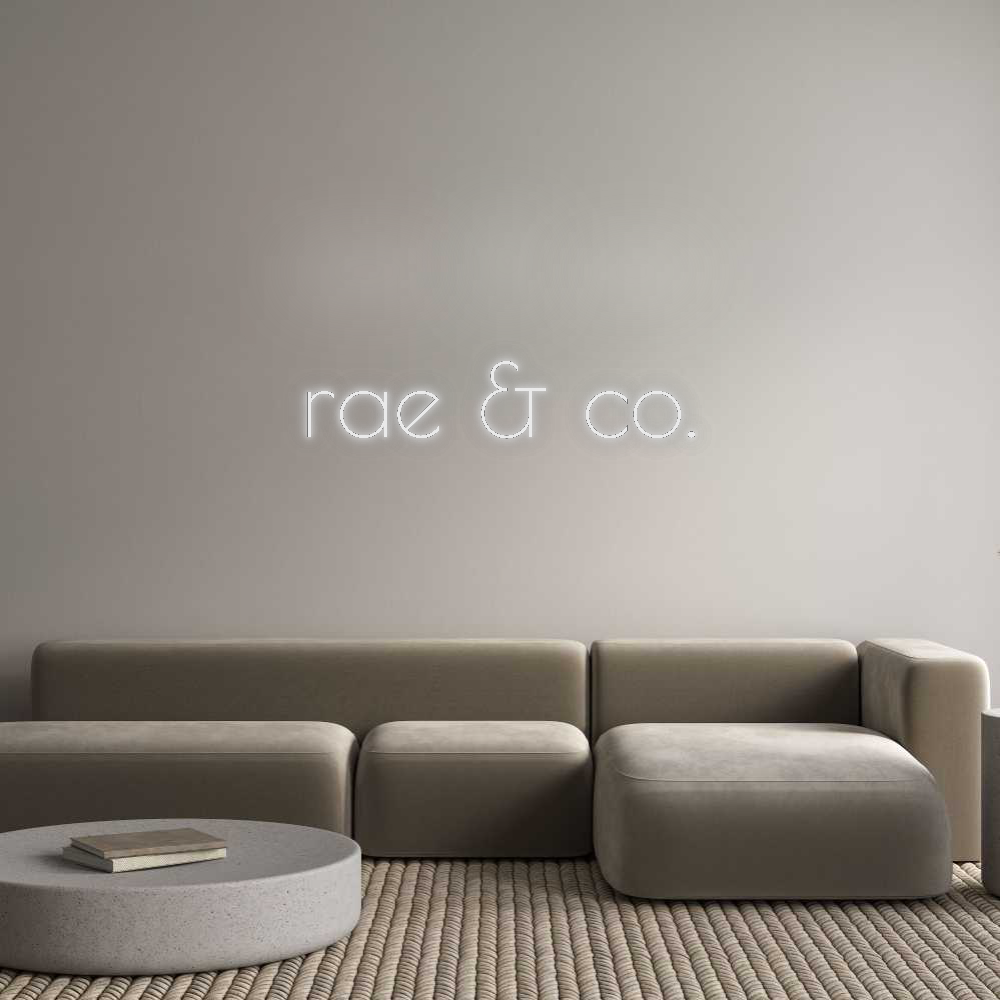 Custom Neon: rae & co.