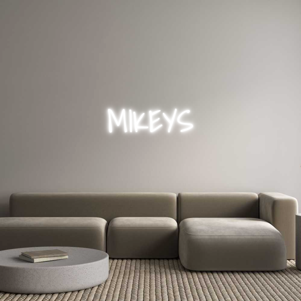 Custom Neon Text - MIKEYS