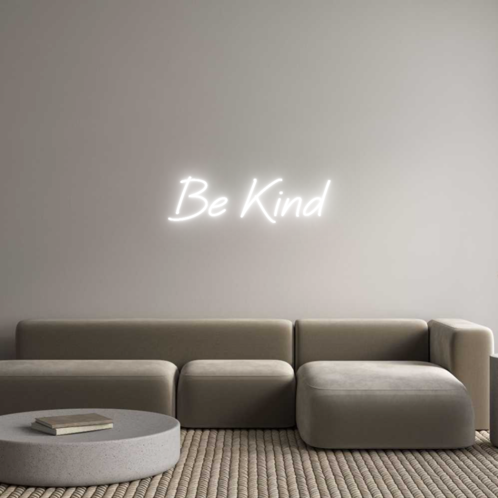 Custom Neon Text - Be Kind