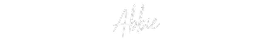 Custom Neon: Abbie