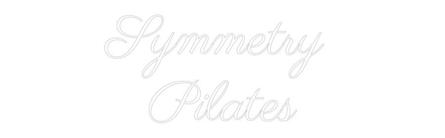 Custom Neon Text - Symmetry 
Pi...