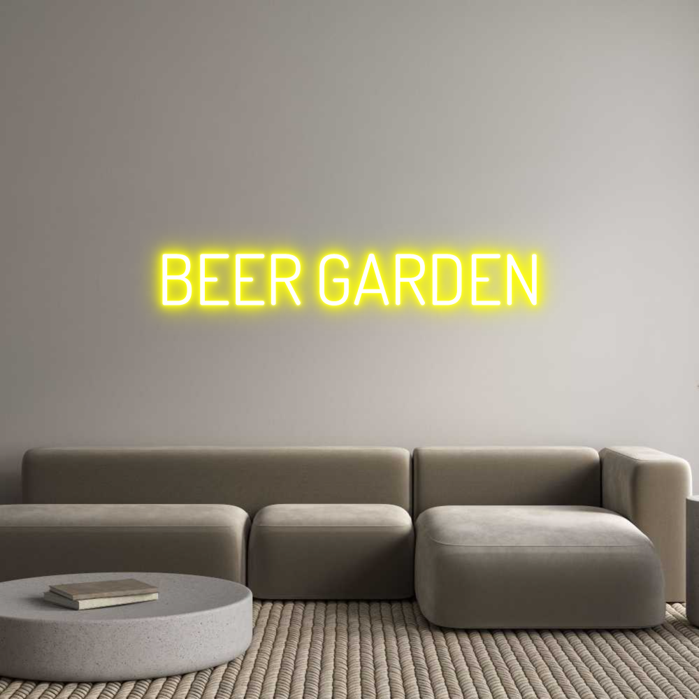 Custom Neon Text - BEER GARDEN