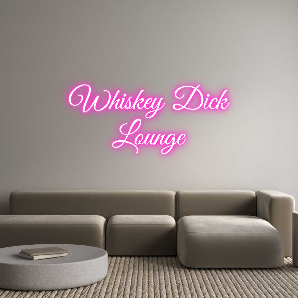 Custom Neon Text - Whiskey Dick
...