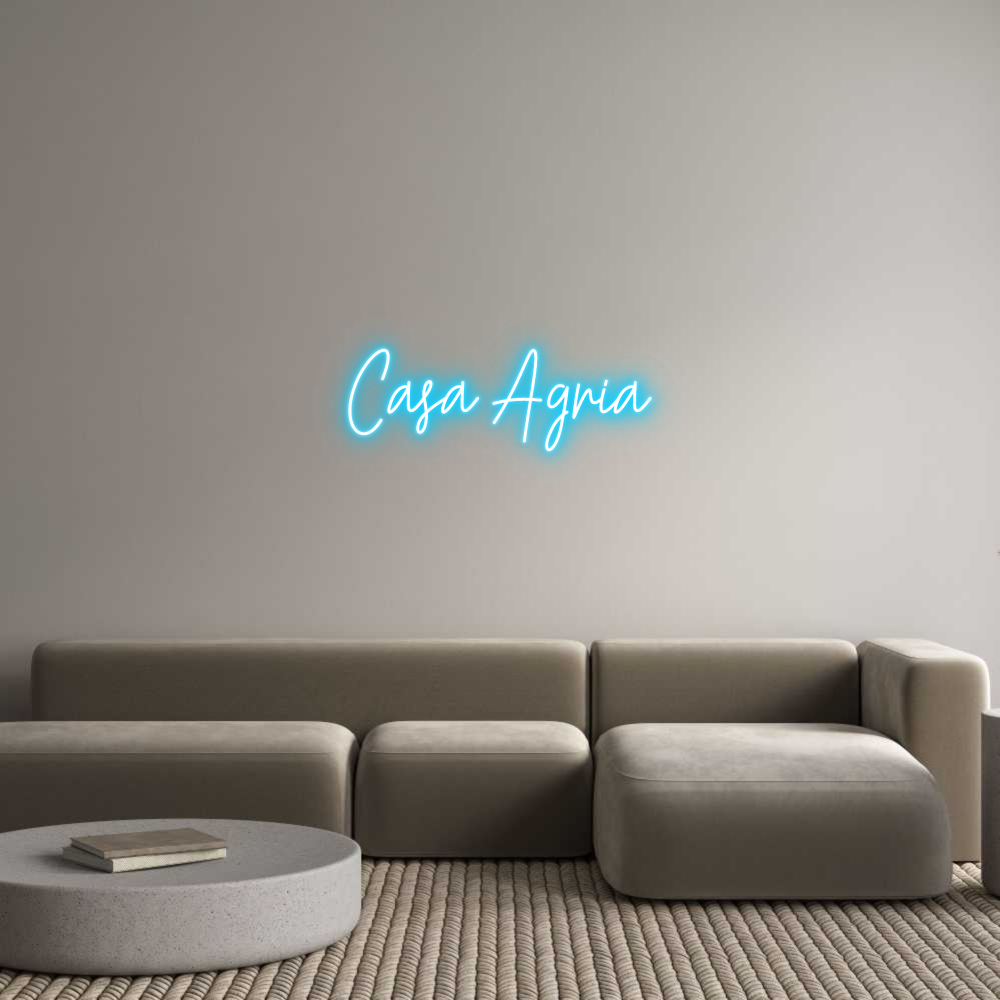 Custom Neon Text - Casa Agria