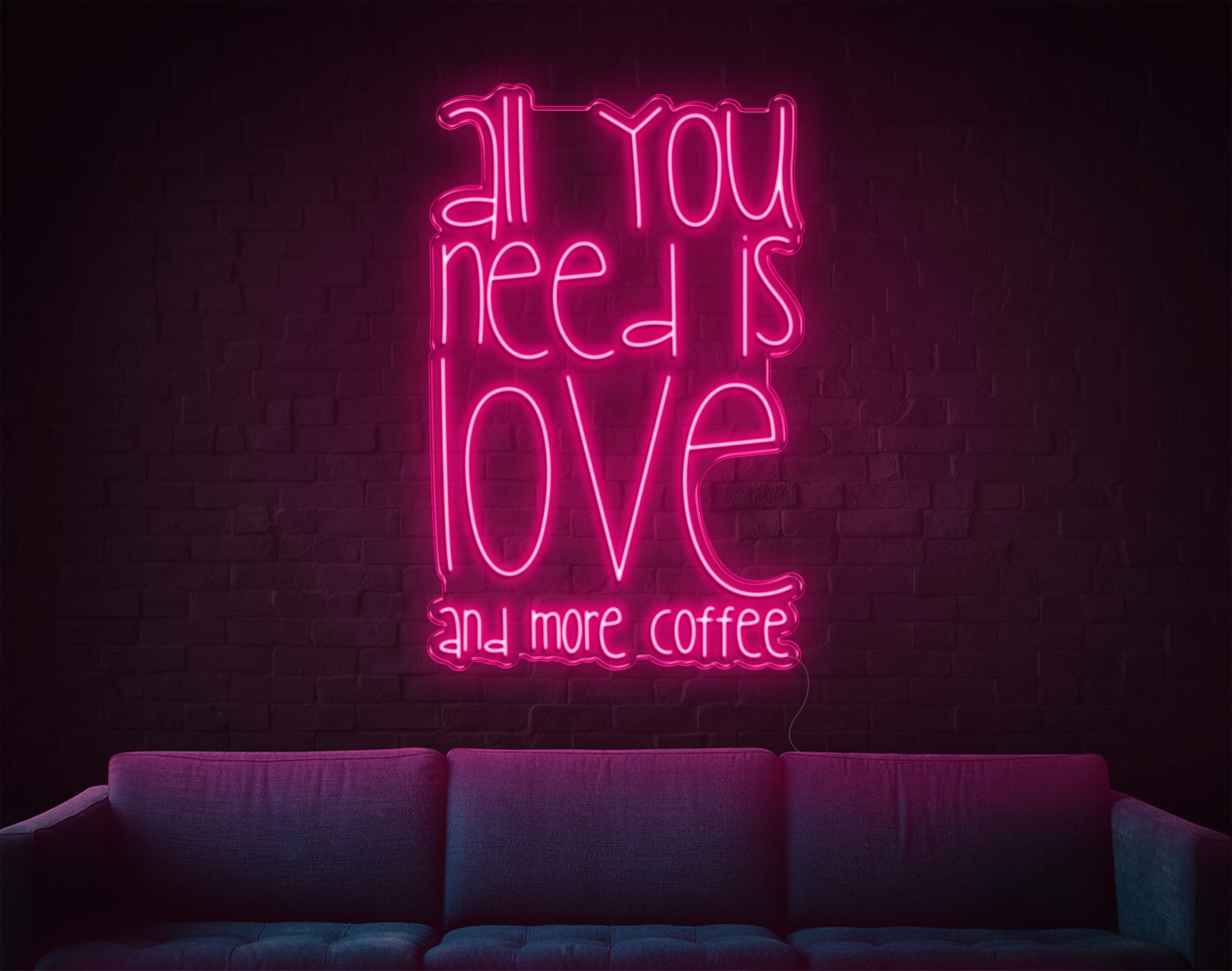 All You Need Is Love V1 LED Neon Sign