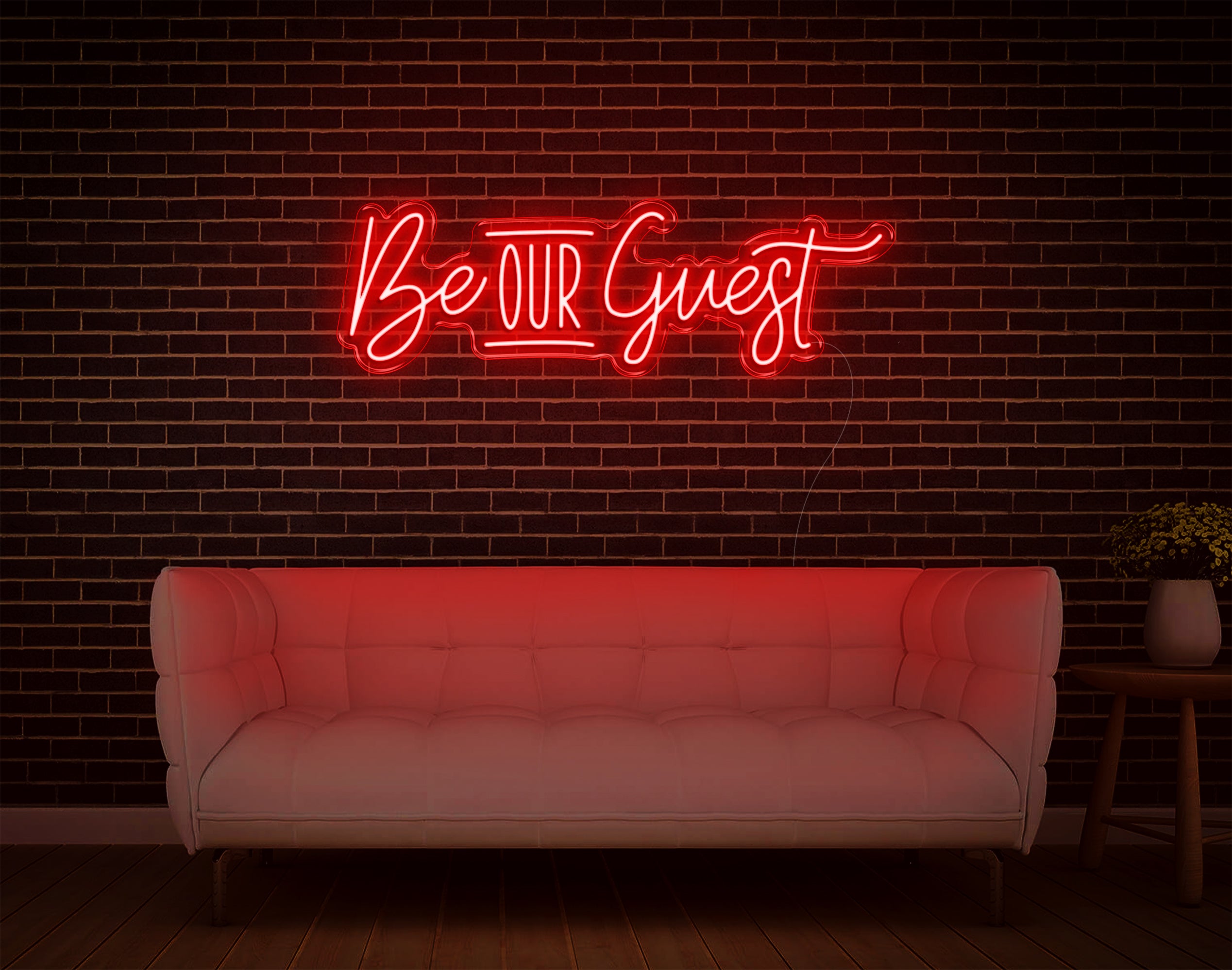 Be Our Guest LED Neon Sign