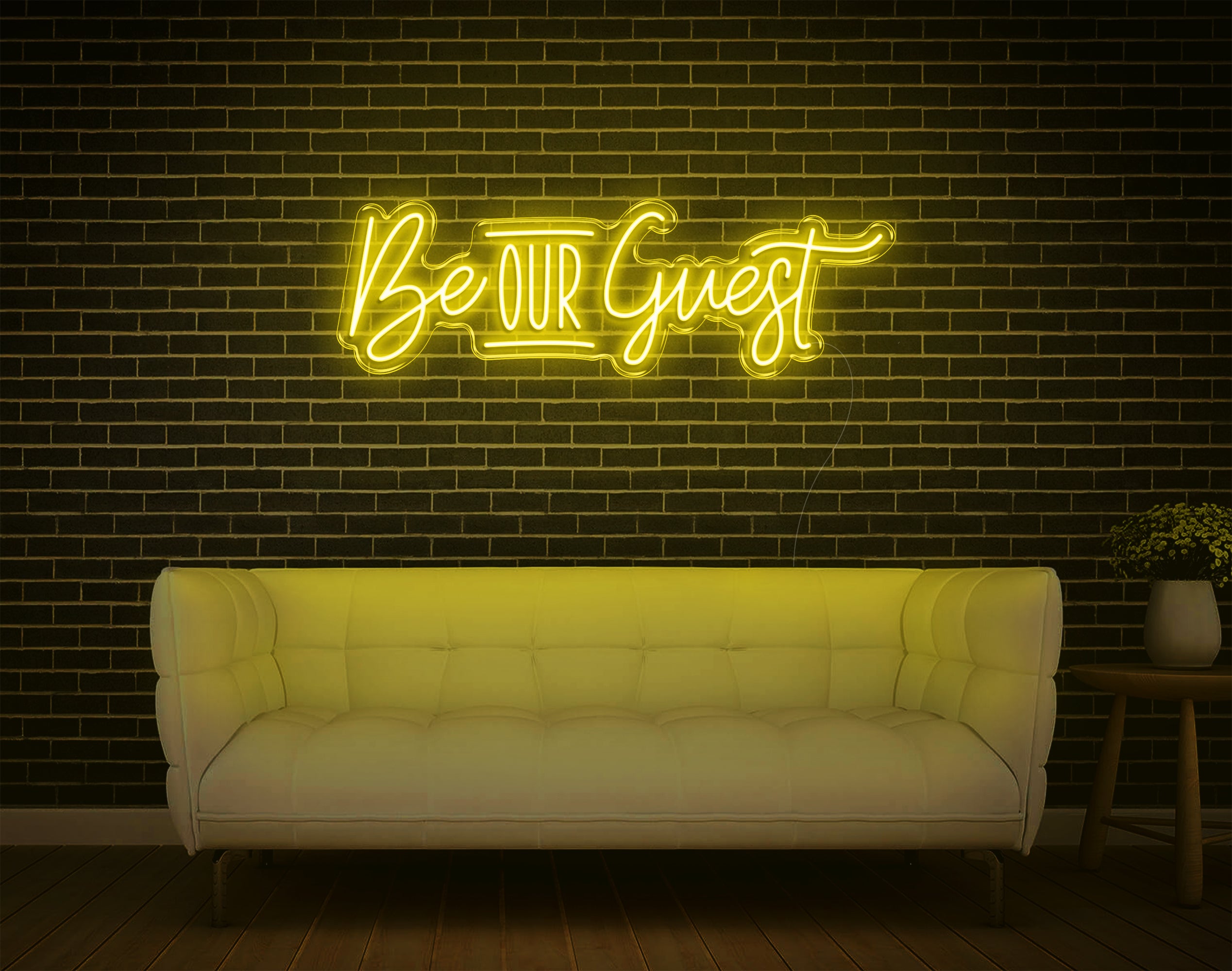 Be Our Guest LED Neon Sign