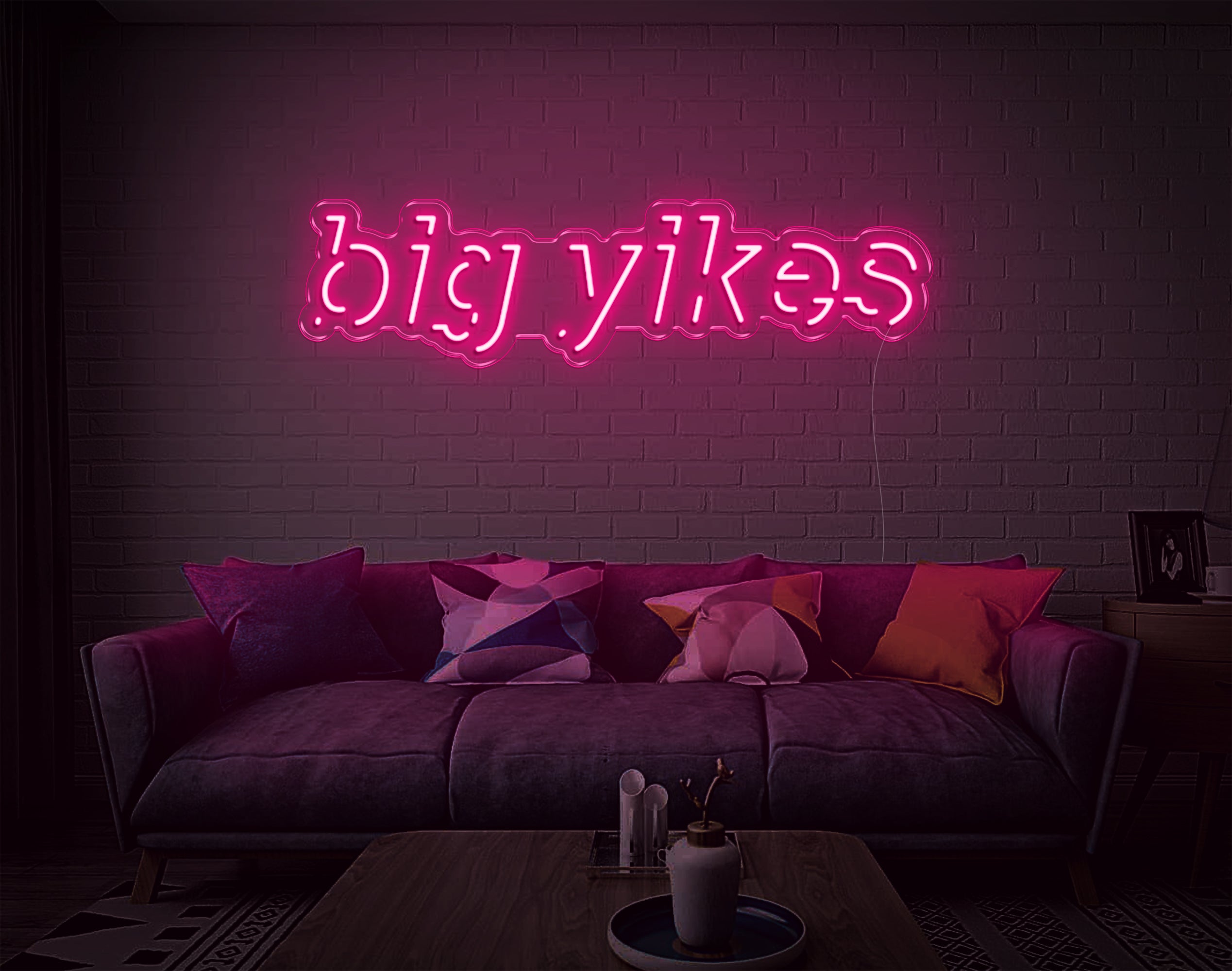 Big Yikes LED Neon Sign