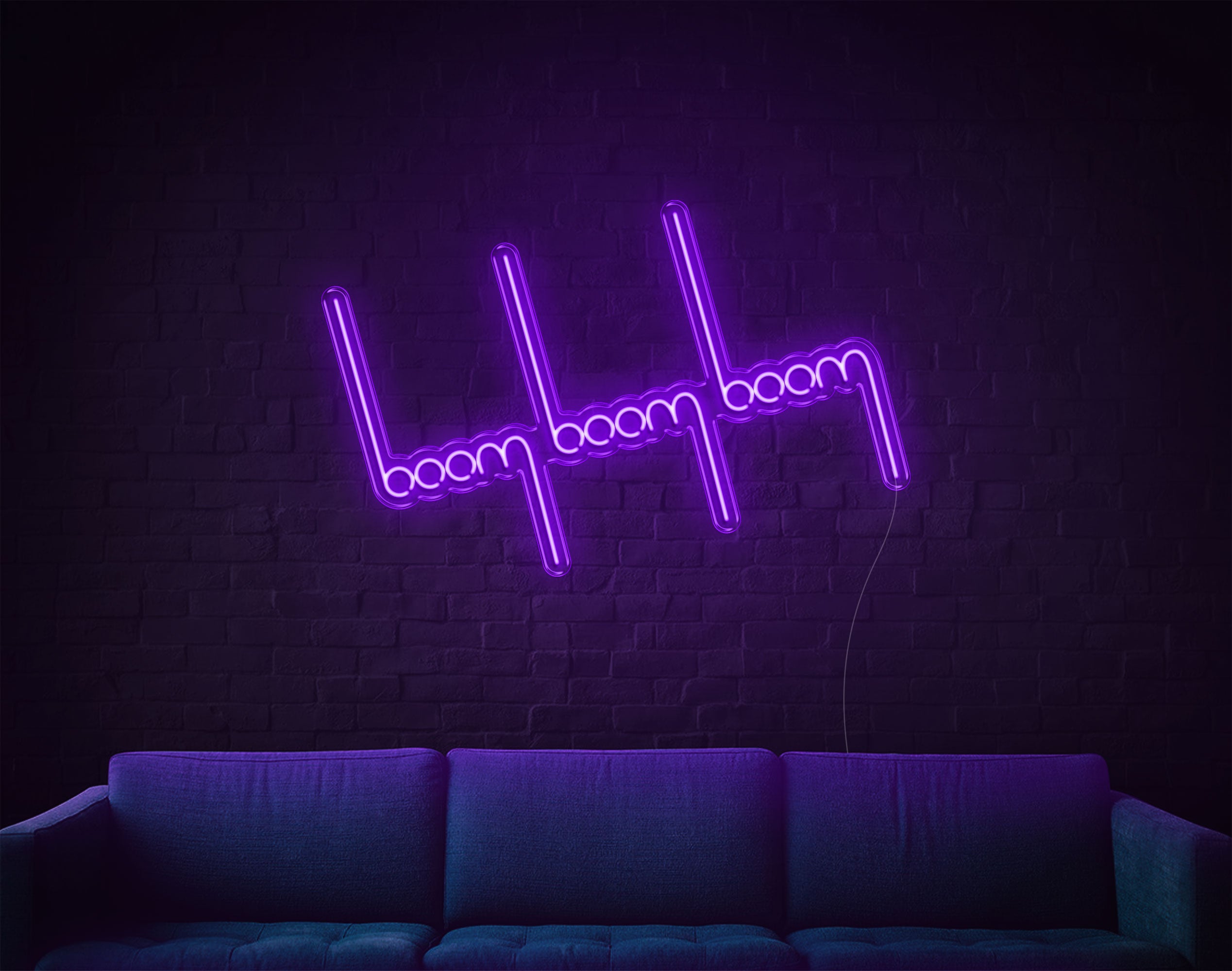 Boom Boom Boom LED Neon Sign