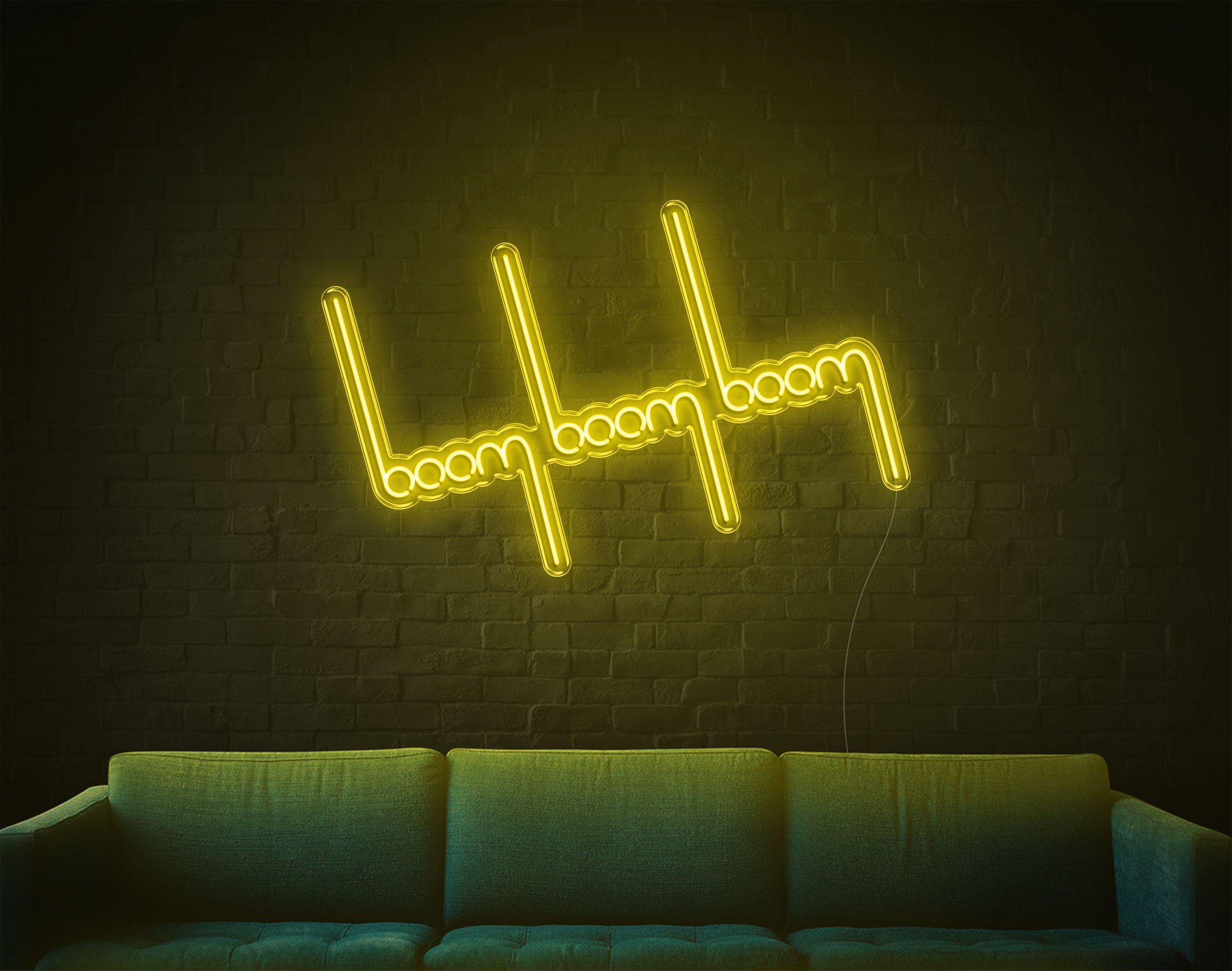 Boom Boom Boom LED Neon Sign